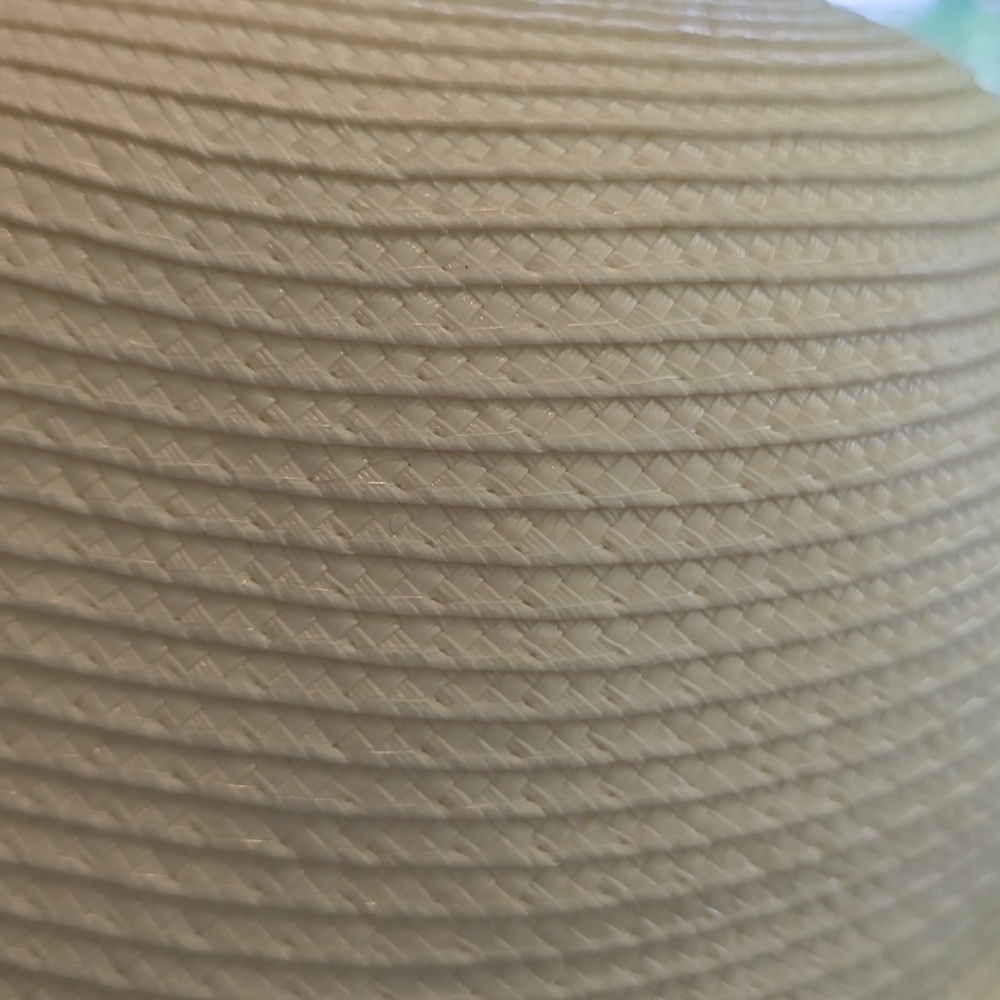 Vintage White and Royal Blue Wide-Brim Hat + Vintage Hat Box​​ - Picture 6 of 10